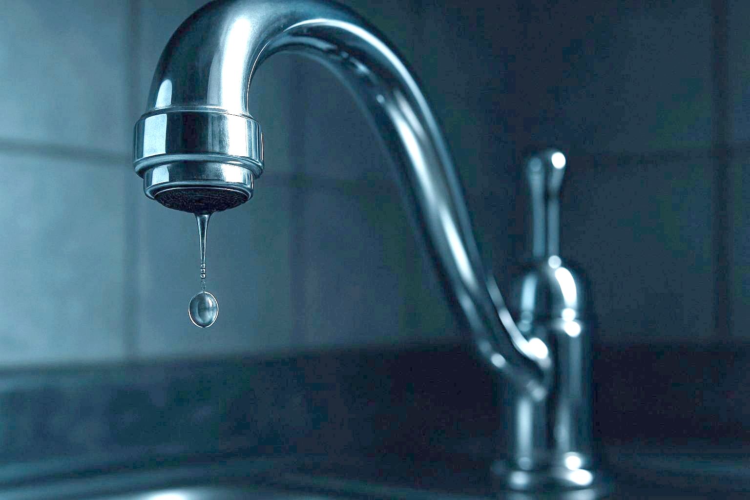 水滴が落ちる蛇口